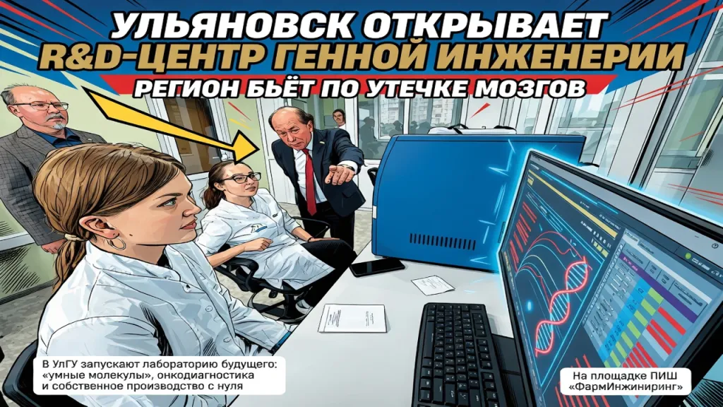 Ульяновск открывает R&D-центр генной инженерии. Регион бьёт по утечке мозгов