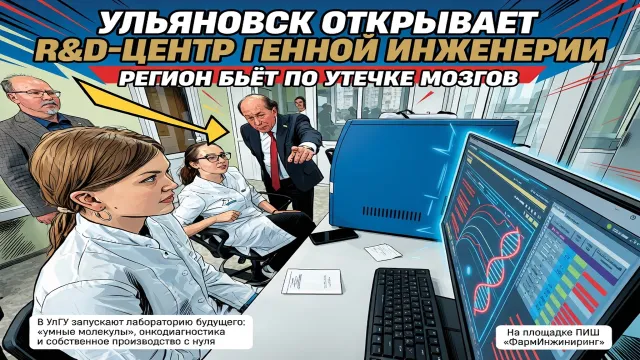 Ульяновск открывает R&D-центр генной инженерии. Регион бьёт по утечке мозгов